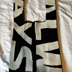 Bag For Love - Letter Graphic Crochet Bag - Women Shoulder Bags